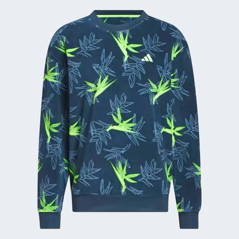 Áo Dài Tay Adidas Nam Chính Hãng -  Oasis Crew - Màu Xanh | JapanSport IB1982
