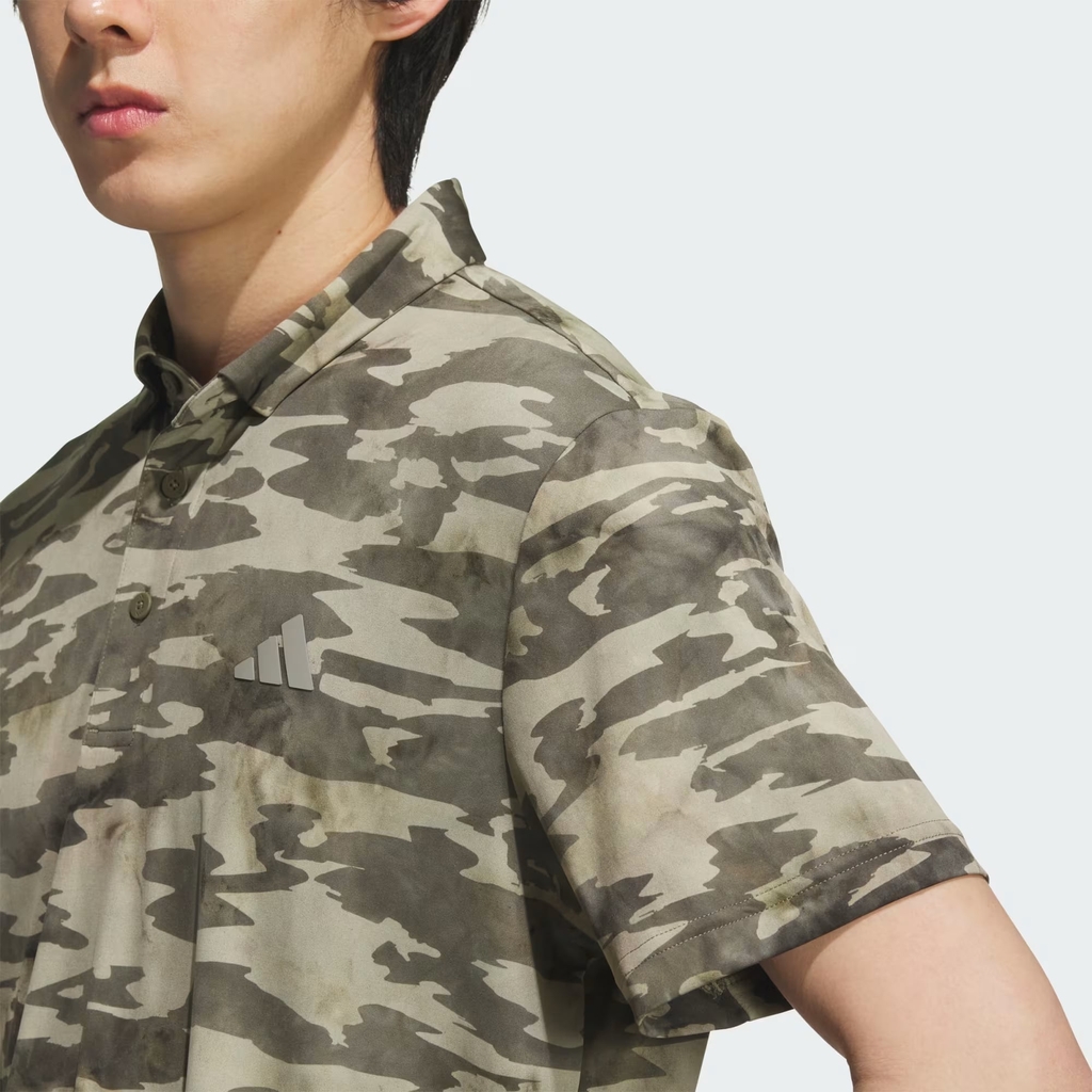 Áo Polo Adidas Nam Chính Hãng -  Sleeveless polo shirt with a printed design on the front - Màu Xanh | JapanSport JF6280