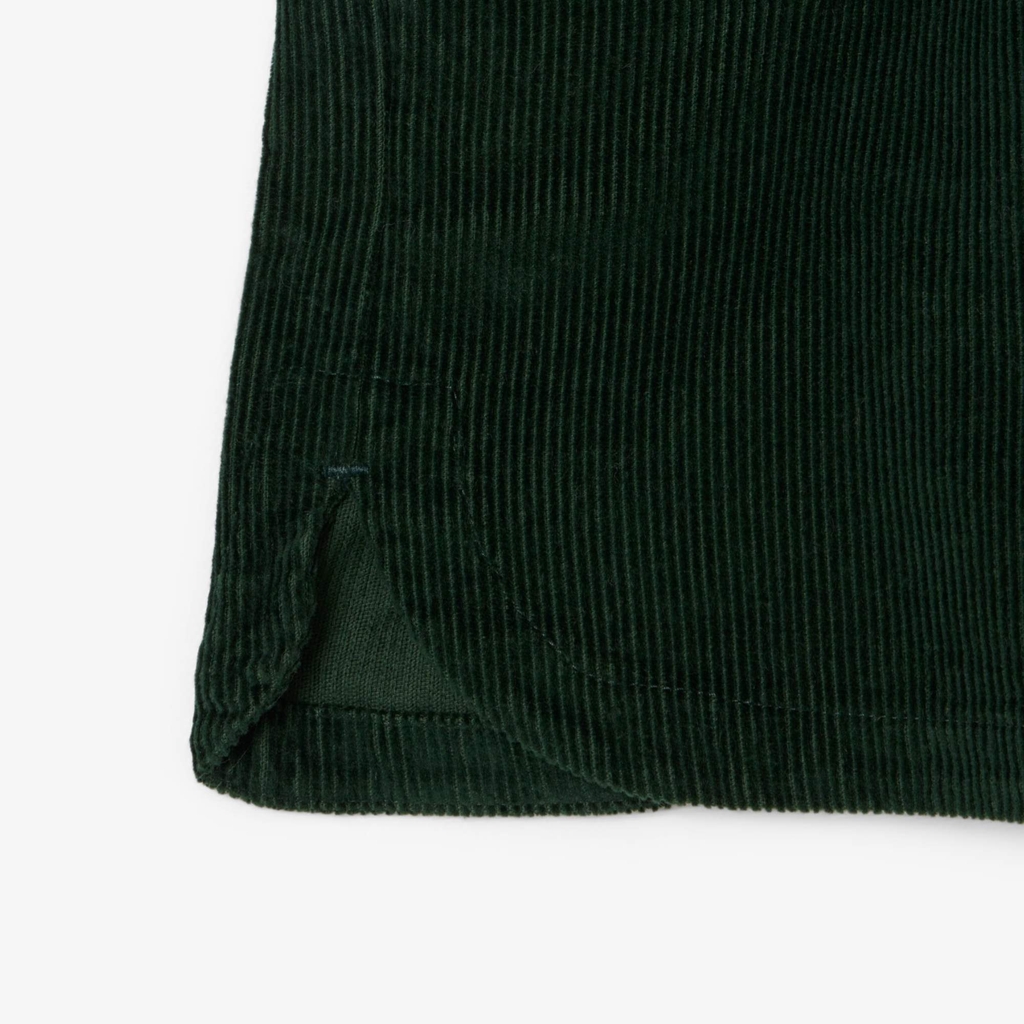 Quần Short Lacoste Nữ Chính Hãng - Women's Relaxed Fit Corduroy Shorts - Màu Green | JapanSport FF5683-51-YZP