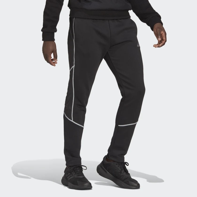 Quần Adidas Nam Chính Hãng -ESSENTIALS REFLECT-IN-THE-DARK FLEECE PANTS - Đen | JapanSport HL6912