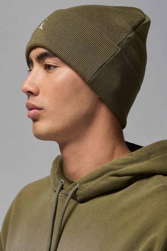 Mũ Len Nam Nữ Nike Chính Hãng - Jordan Peak Essential Beanie - Màu Xanh Olive | JapanSport FN4672-222