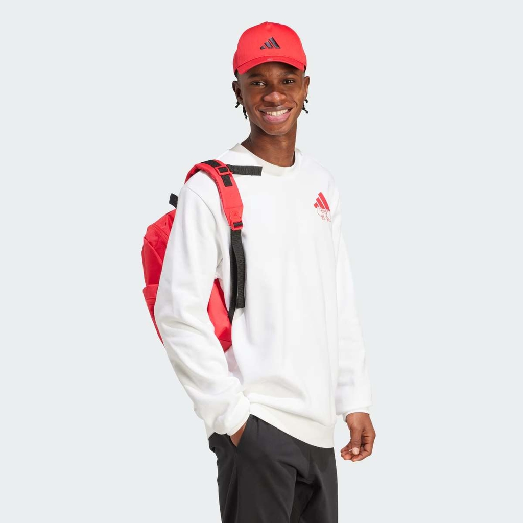 Áo Dài Tay Adidas Nam Chính Hãng - Food fortune cookie Graphic Sweatshirt - Màu Trắng| JapanSport  JW4347