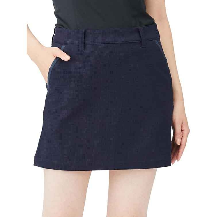 Chân Váy FootJoy Nữ Chính Hãng - Hound Tooth Brushed Golf Skirt - Màu Navy | JapanSport 81210-FJW-F23-P02