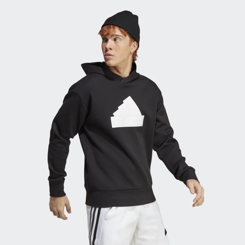 Áo HOODIE Adidas Nam Chính Hãng - FUTURE ICONS BADGE OF SPORT HOODIE - Đen | JapanSport IC3745