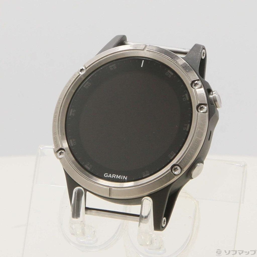 【Đã qua sử dụng】 - Đồng Hồ Garmin Chính Hãng - Fenix 5 Plus Sapphire Ti Gray - Màu đen | JapanSport