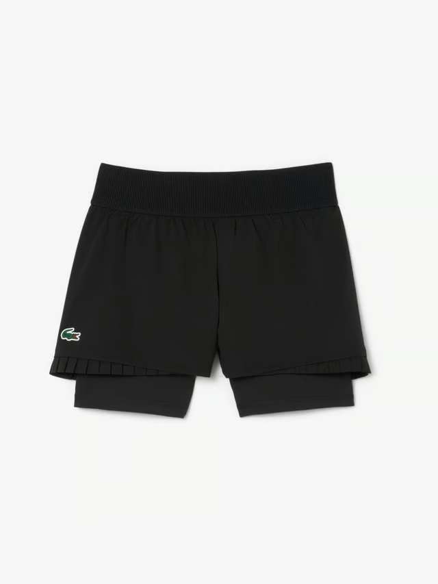Quần Short Lacoste Chính hãng - Ultra Dry Lined Tennis Shorts - Màu Đen | JapanSport GF8598-51-C31