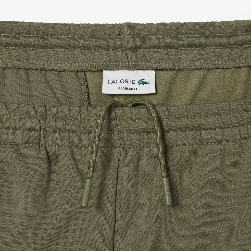 Quần short Lacoste Chính Hãng - Regular Fit Fleece Shorts - Màu Olive | JapanSport GH9627-51-316