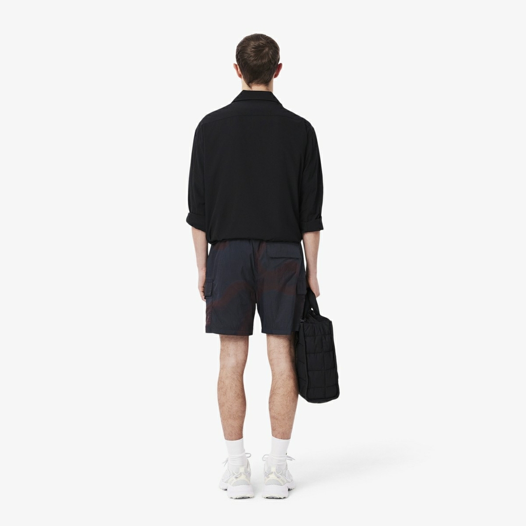 Quần Short Lacoste Chính hãng - Ombré Print Nylon - Màu Đen | JapanSport GH9659-51-EIX