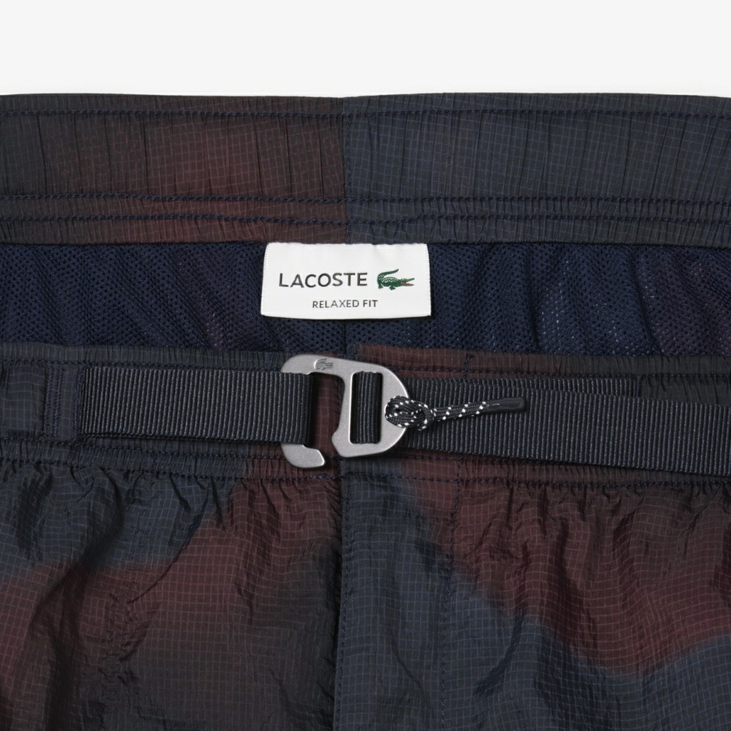 Quần Short Lacoste Chính hãng - Ombré Print Nylon - Màu Đen | JapanSport GH9659-51-EIX
