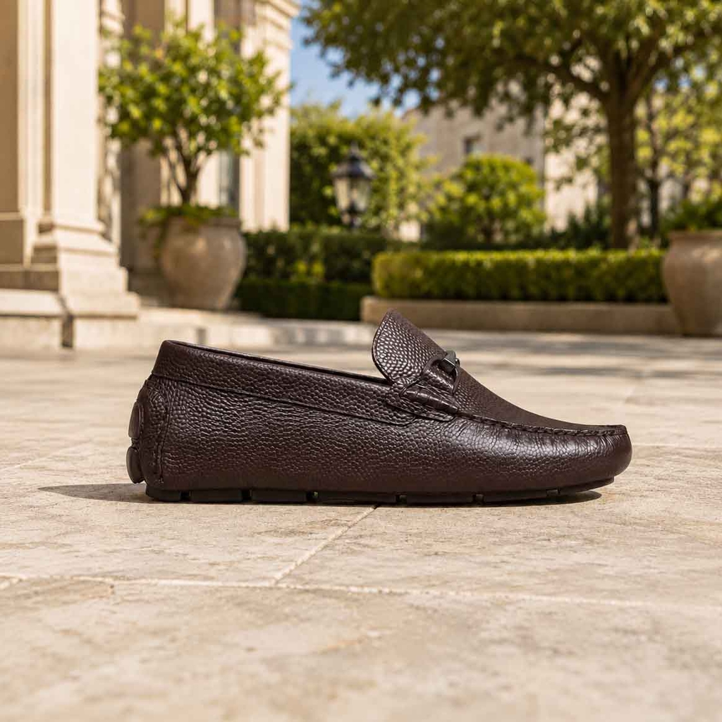 Giày Allen Edmonds Nam Chính Hãng - Lando Driving Style Loafer - Màu Dark Brown | JapanSport 8668