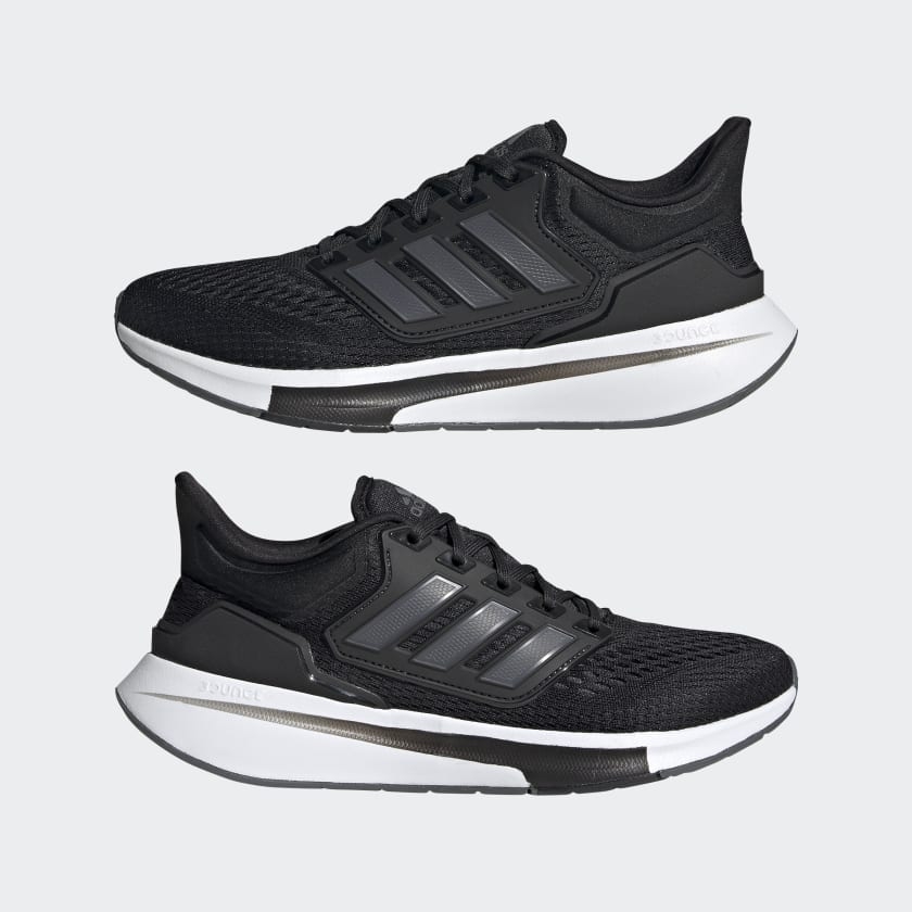 Giày chạy Adidas nữ Chính hãng - EQ21 Run - Đen | JapanSport H00544