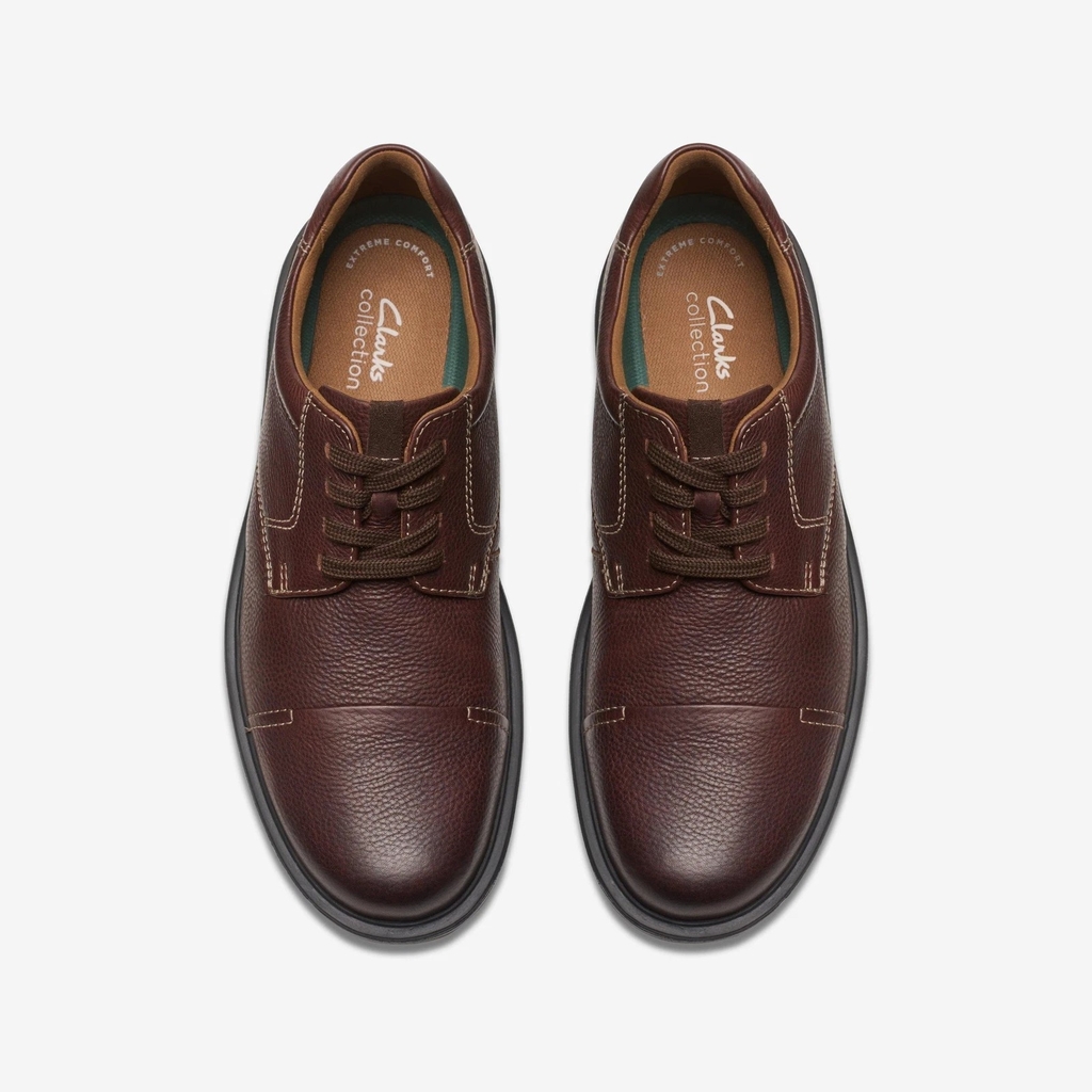 Giày Clark Nam Chính Hãng - Clarks Mens Gessler Cap - Màu nâu | JapanSport 261-79430