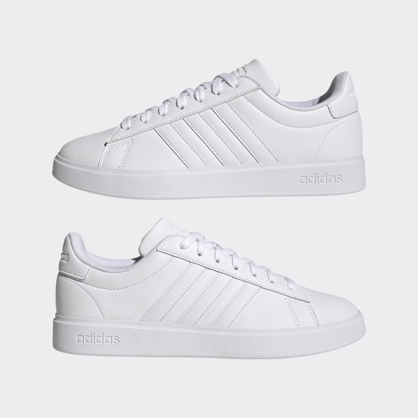Giày Adidas Nam Chính Hãng - Grand Court Cloudfoam Comfort - Trắng | JapanSport GW9197