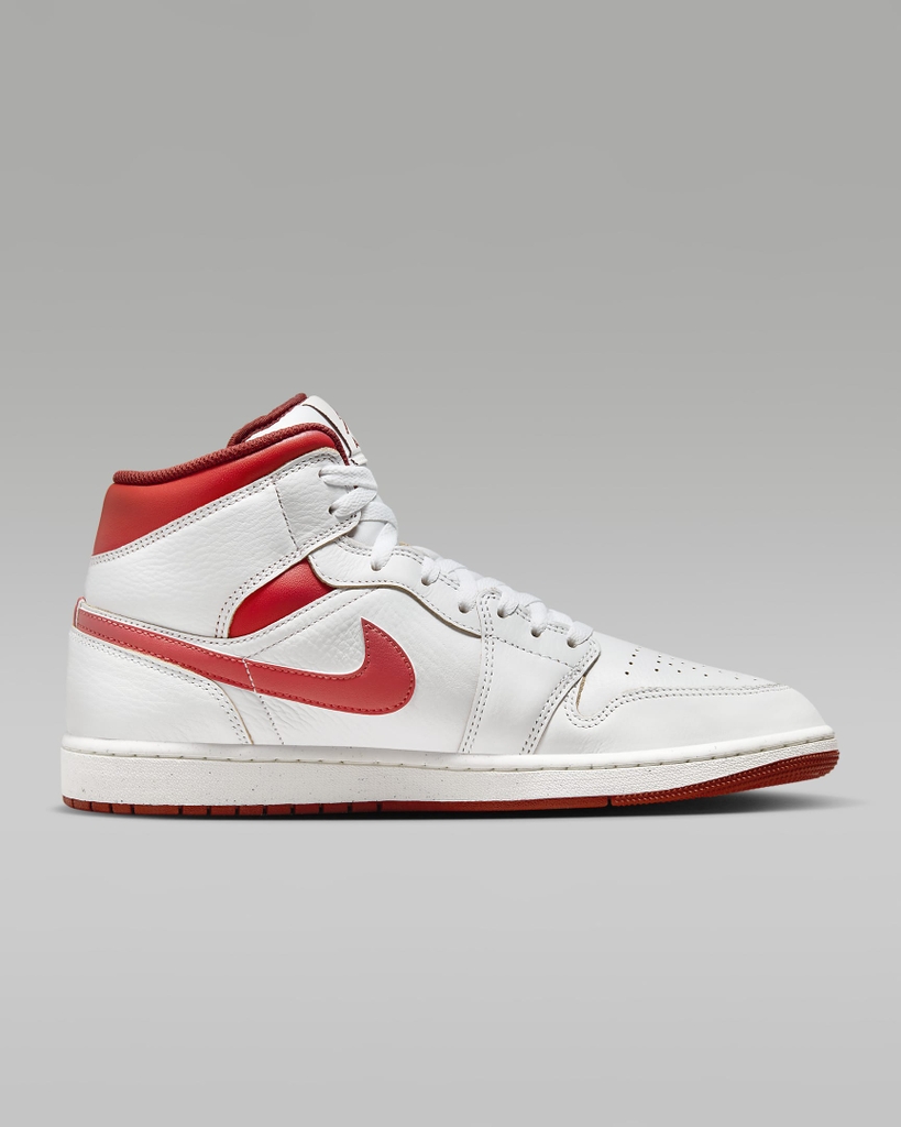Giày Nike Chính Hãng - Air Jordan 1 Mid SE - Trắng/Đỏ | JapanSport FJ3458-160