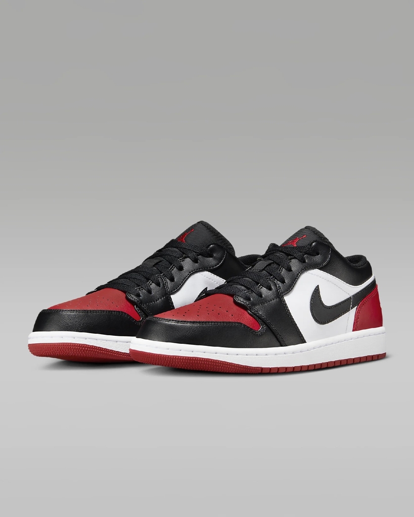 Giày Nike Nam Chính hãng - Jordan 1 Low - Đen Đỏ | JapanSport 553558-161