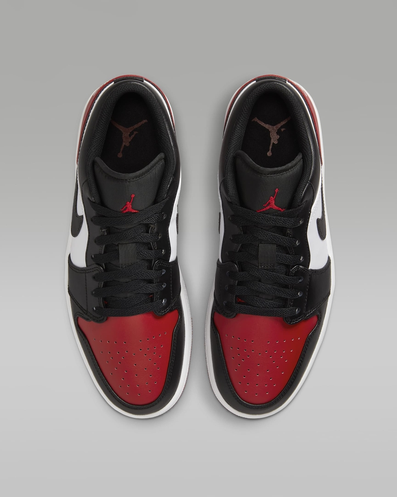 Giày Nike Nam Chính hãng - Jordan 1 Low - Đen Đỏ | JapanSport 553558-161