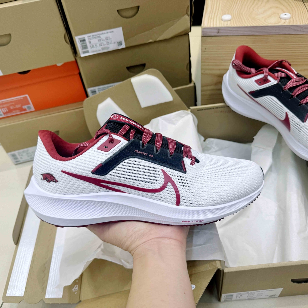 Giày Nike Nam Chính hãng - Pegasus 40 - Arkansas - Trắng | JapanSport DZ5991-100