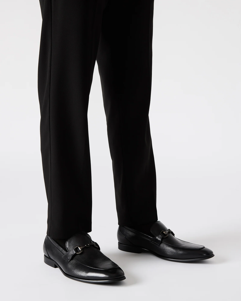 Giày Steve Madden Nam Chính Hãng - Jayshan Black Leather MEN'S SHOES - Đen | JapanSport