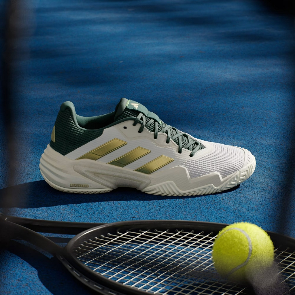 Giày Tennis Adidas Chính Hãng - Barricade 13 Vtg - Màu be | JapanSport IH5140