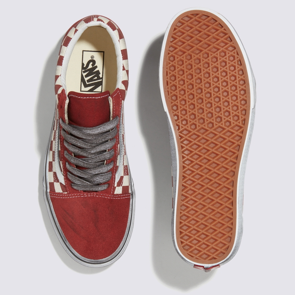 Giày Vans Chính Hãng - Stressed Old School - Đỏ/Trắng - JapanSport - VN0007NTY52