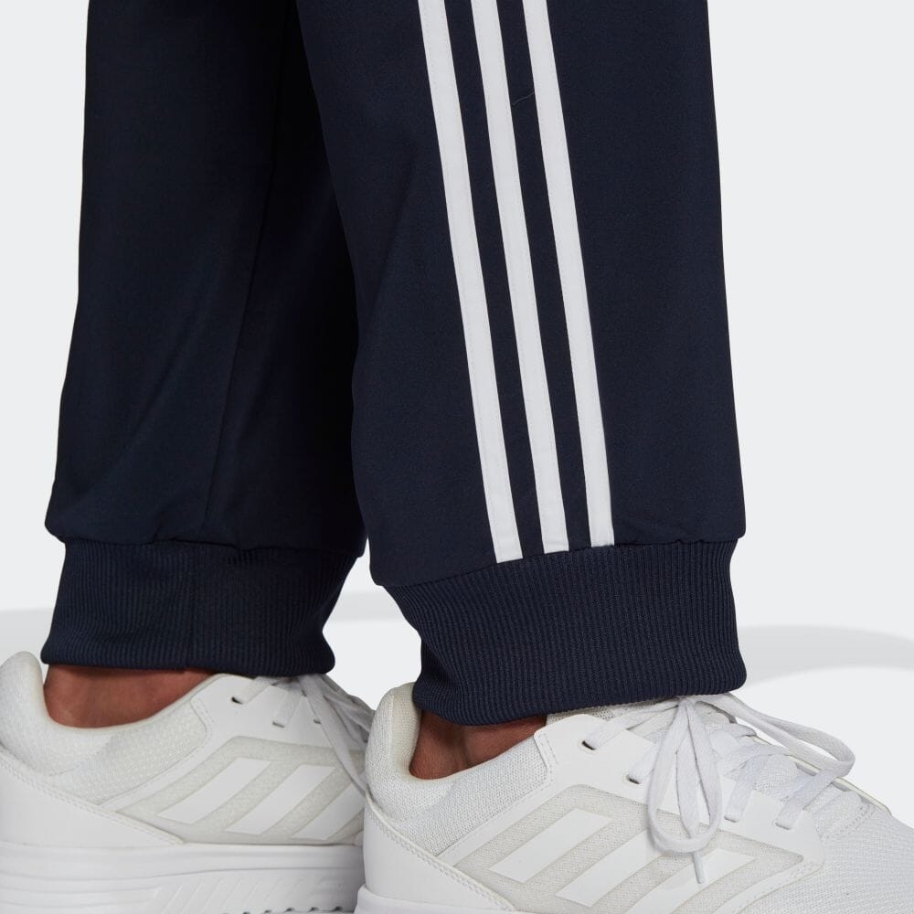 Quần Adidas Nam Chính Hãng - AEROREADY Essentials Tapered Cuff Woven 3-Stripes - Navy | JapanSport GK8981