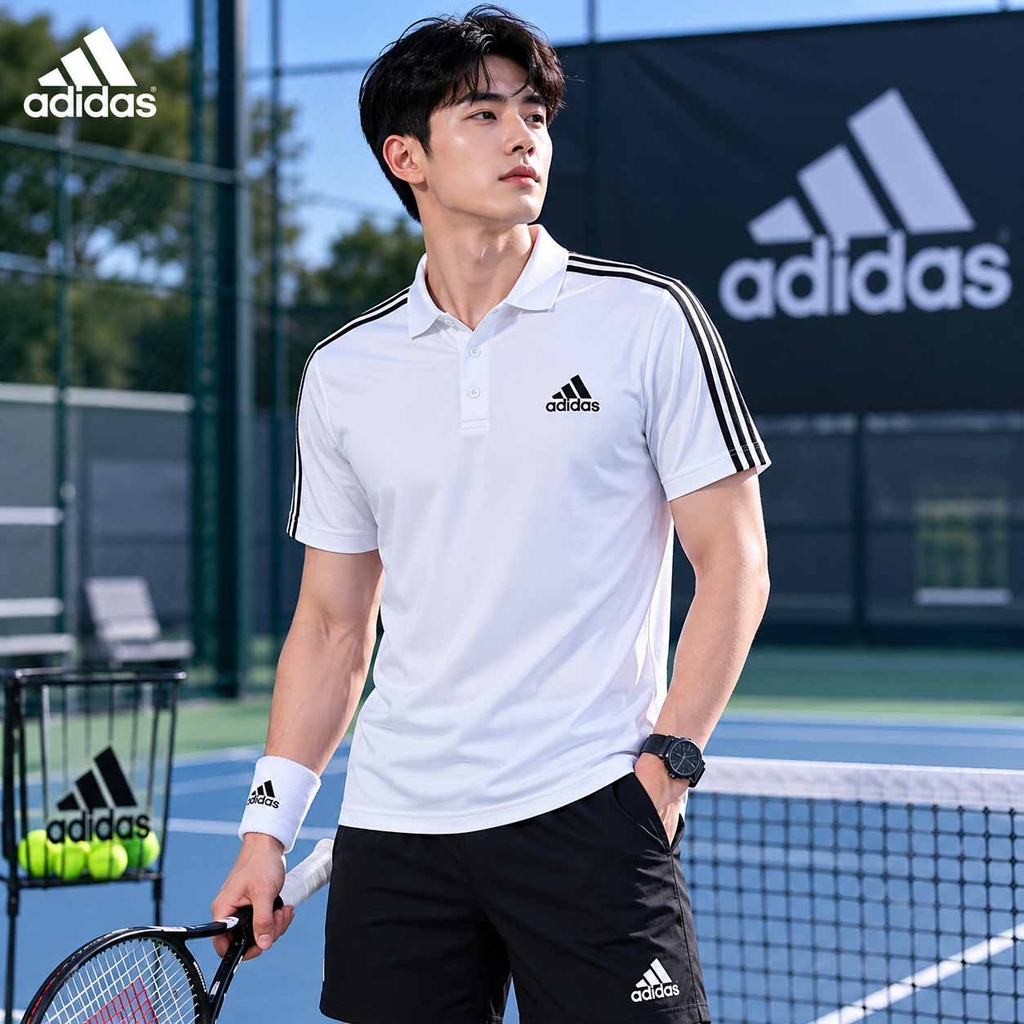 Áo Polo Adidas Chính hãng - Essentials Piqué Embroidered Small Logo 3 AEROREADY - Trắng | JapanSport GK9138