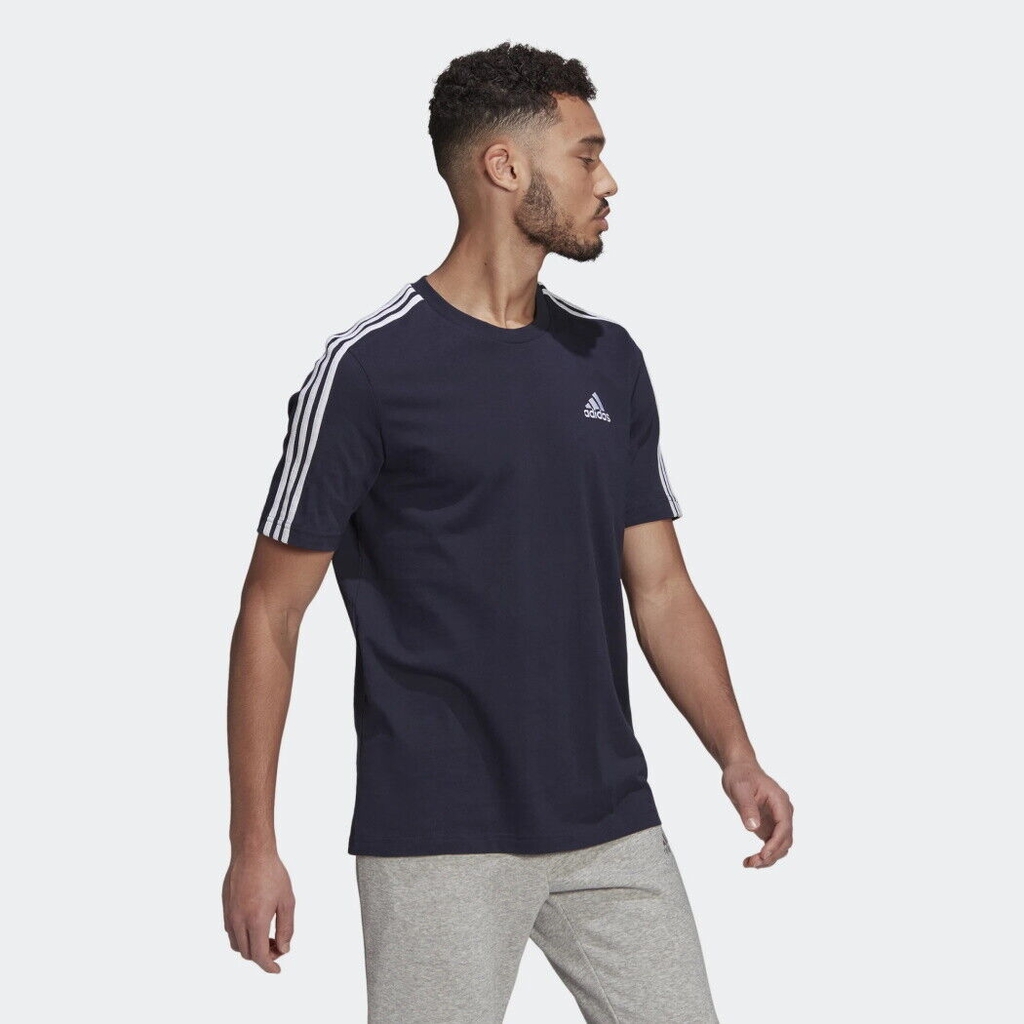 Áo Phông Adidas Chính Hãng - Essentials 3-Stripes Tee - Màu Xanh | JapanSport GL3734