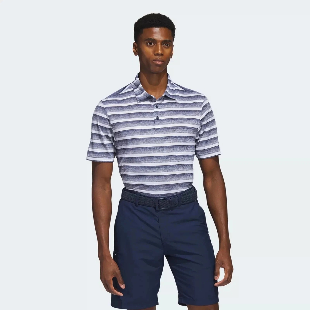 Áo Polo Adidas Nam Chính Hãng - Two-Color Striped - Màu Trắng | JapanSport HS7580