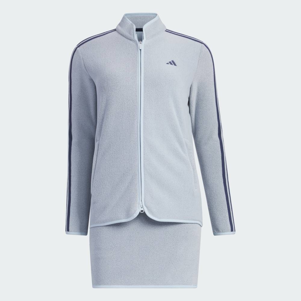 Bộ Thể Thao Golf Adidas Nữ Chính Hãng -  Three Stripes Fleece Set Up - Màu Xanh/Xám | JapanSport HY0909