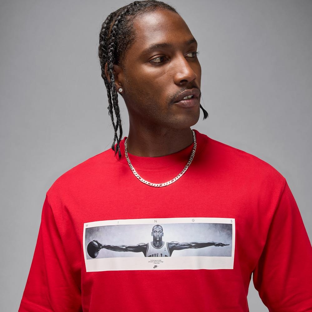 Áo Phông Nike Chính Hãng - Jordan Wings Photo T-Shirt - Màu Đỏ | JapanSport IF5617-687