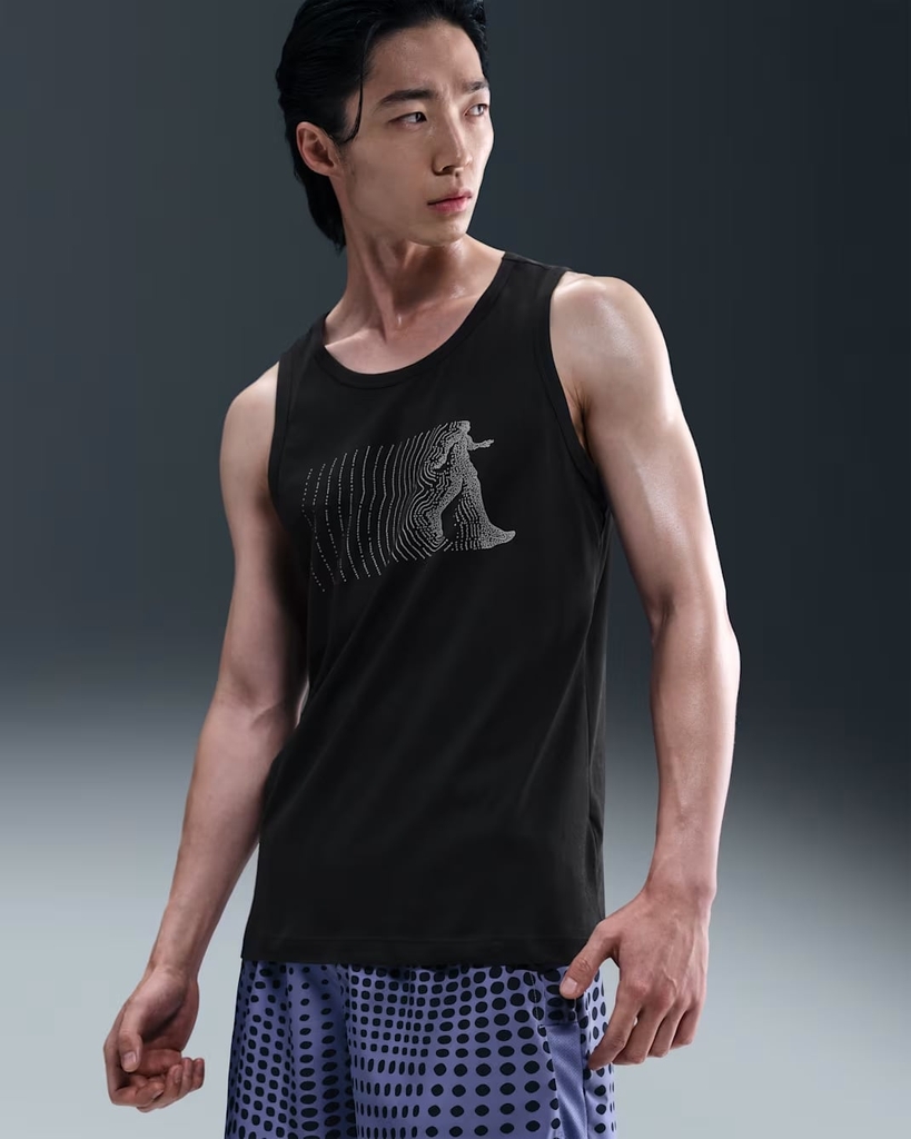 Áo Tank Top Nike Nam Chính Hãng - Dri-FIT Running Tank Top - Màu Đen | JapanSport  IH4242-010