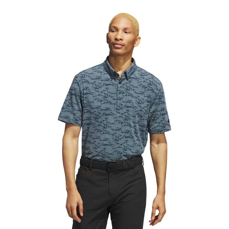 Áo Polo Adidas Nam Chính Hãng - Go To Printed Polo - Màu Xanh | JapanSport II7838