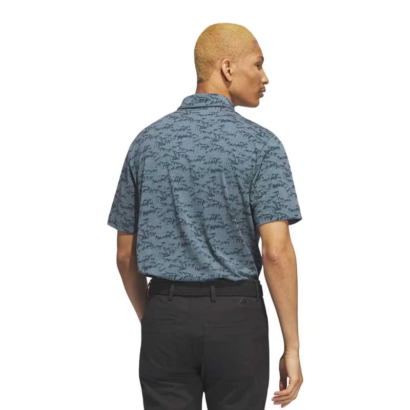 Áo Polo Adidas Nam Chính Hãng - Go To Printed Polo - Màu Xanh | JapanSport II7838