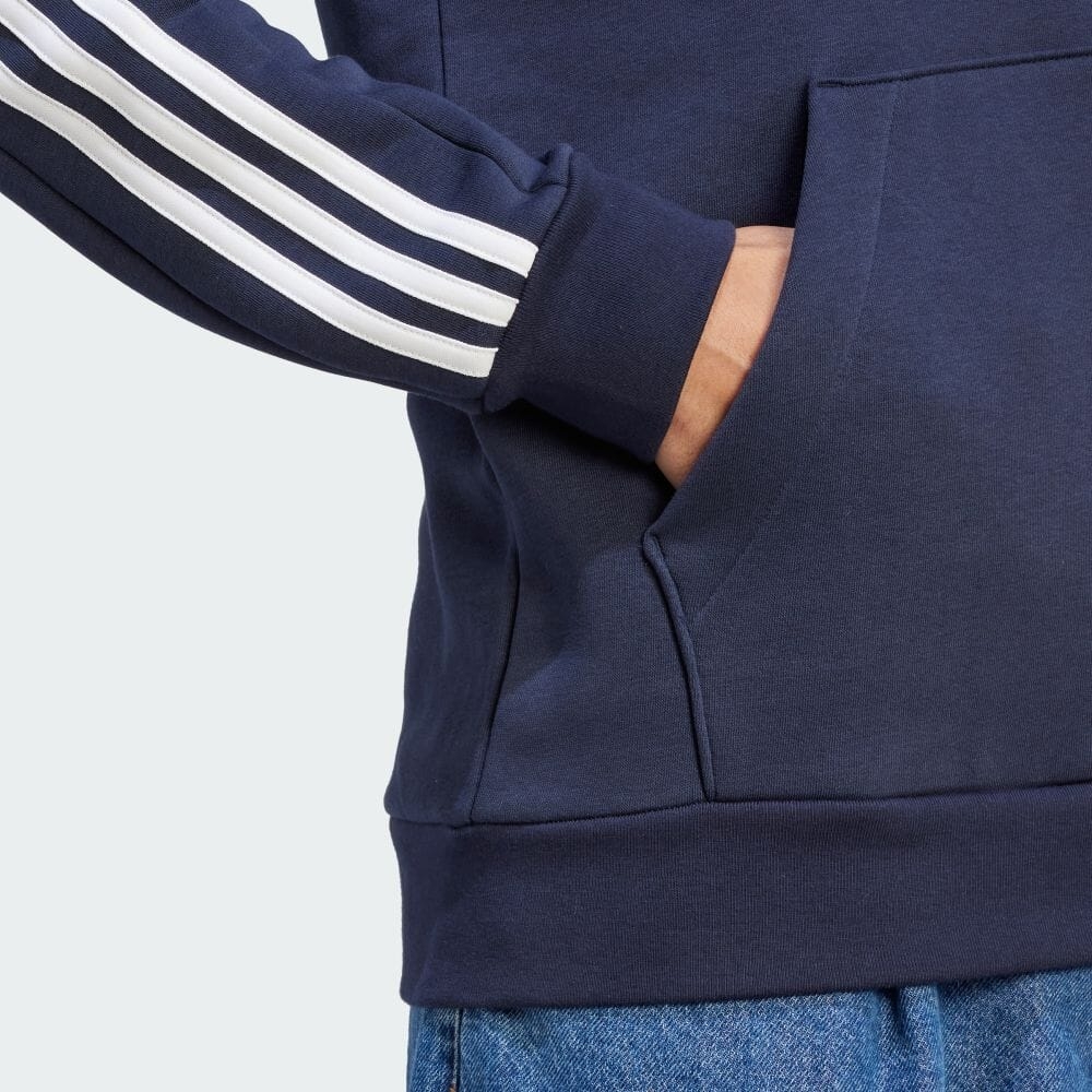 Áo Khoác Adidas Chính Hãng - Essentials 3S Hoody Shirts - Xanh | JapanSport IJ6473