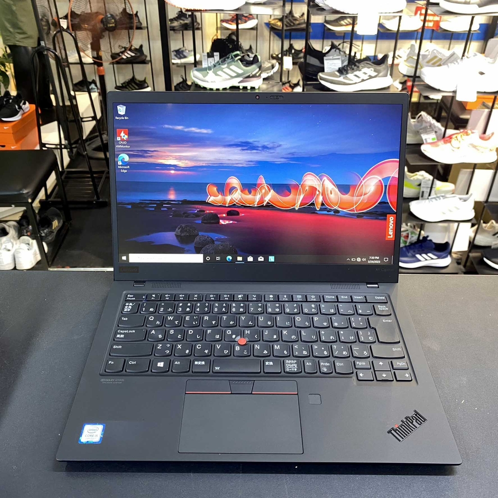 【Đã qua sử dụng】Lenovo ThinkPad X1 Carbon Gen 7 Core i5-8265U 1.6GHz | RAM 8GB | SSD 256GB - Màu đen | JapanSport