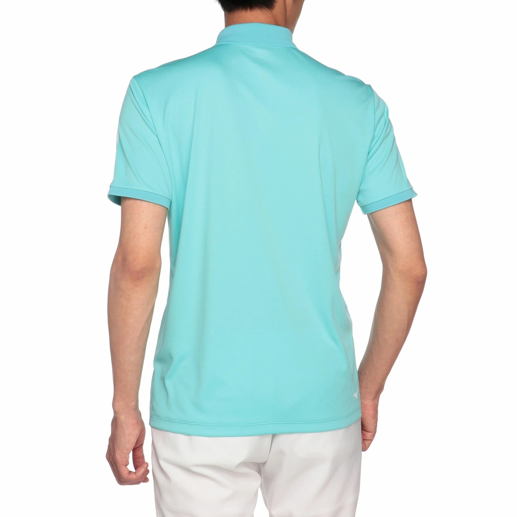 Áo Polo Mizuno Chính Hãng - Smooth Short Sleeve Ribbed - Màu Xanh | JapanSport E2MAA009-23