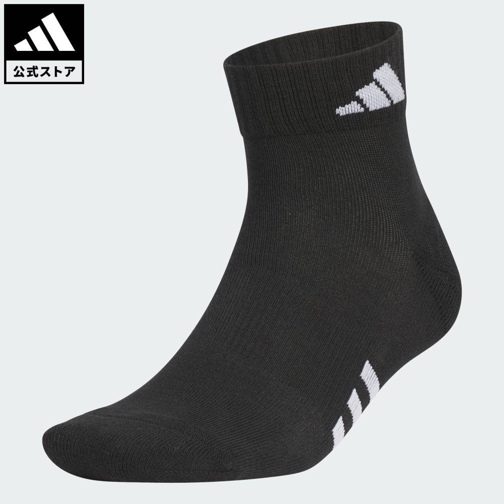 Tất Adidas Chính Hãng - Ankle-length logo cushion socks - Màu Đen | JapanSport IN2706