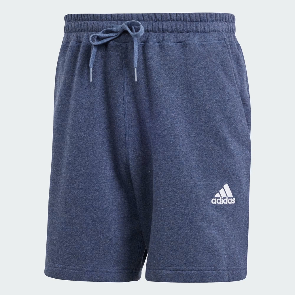 Quần Short Adidas Chính Hãng - Blue Seasonal Essentials Mélange Shorts - Màu Xanh | JapanSport IN7124
