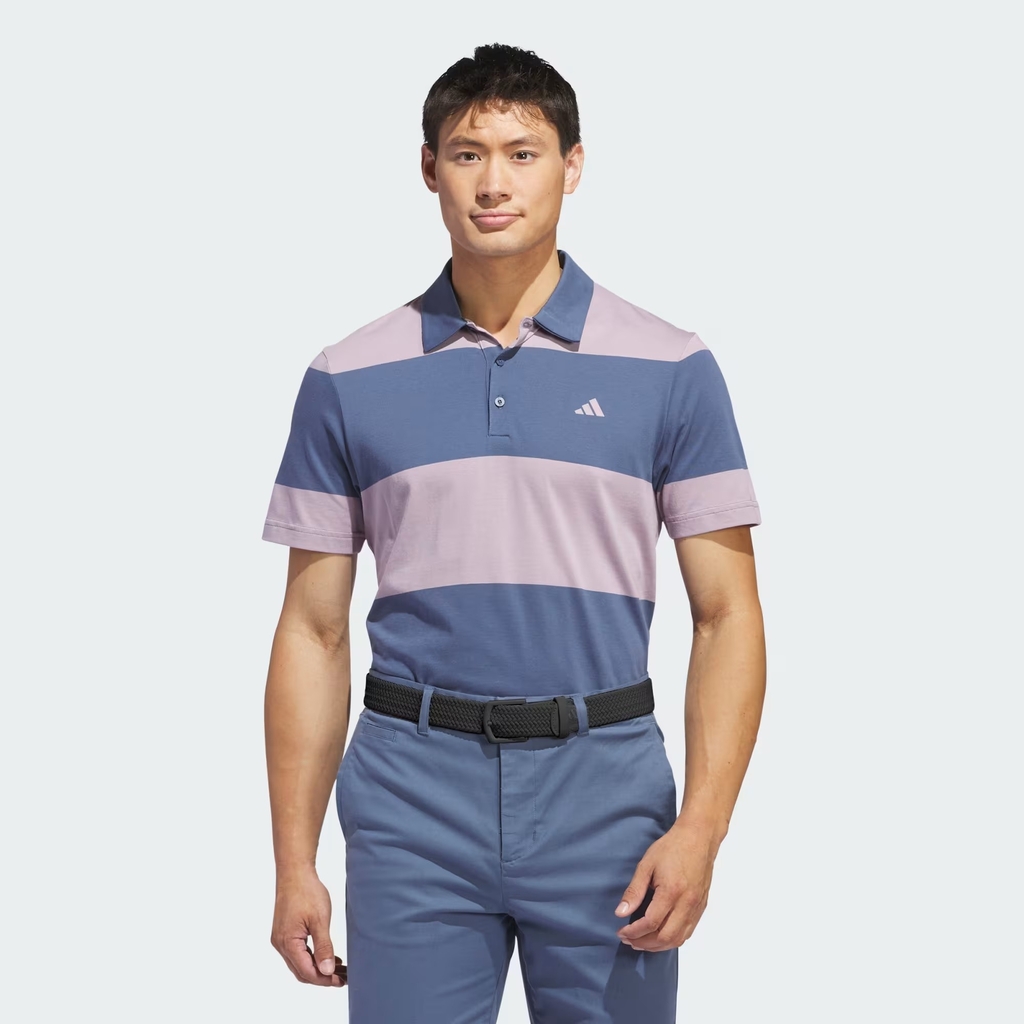 Áo Polo Adidas Chính Hãng - Colorblock Rugby Stripe - Màu Preloved Fig | JapanSport IQ2930