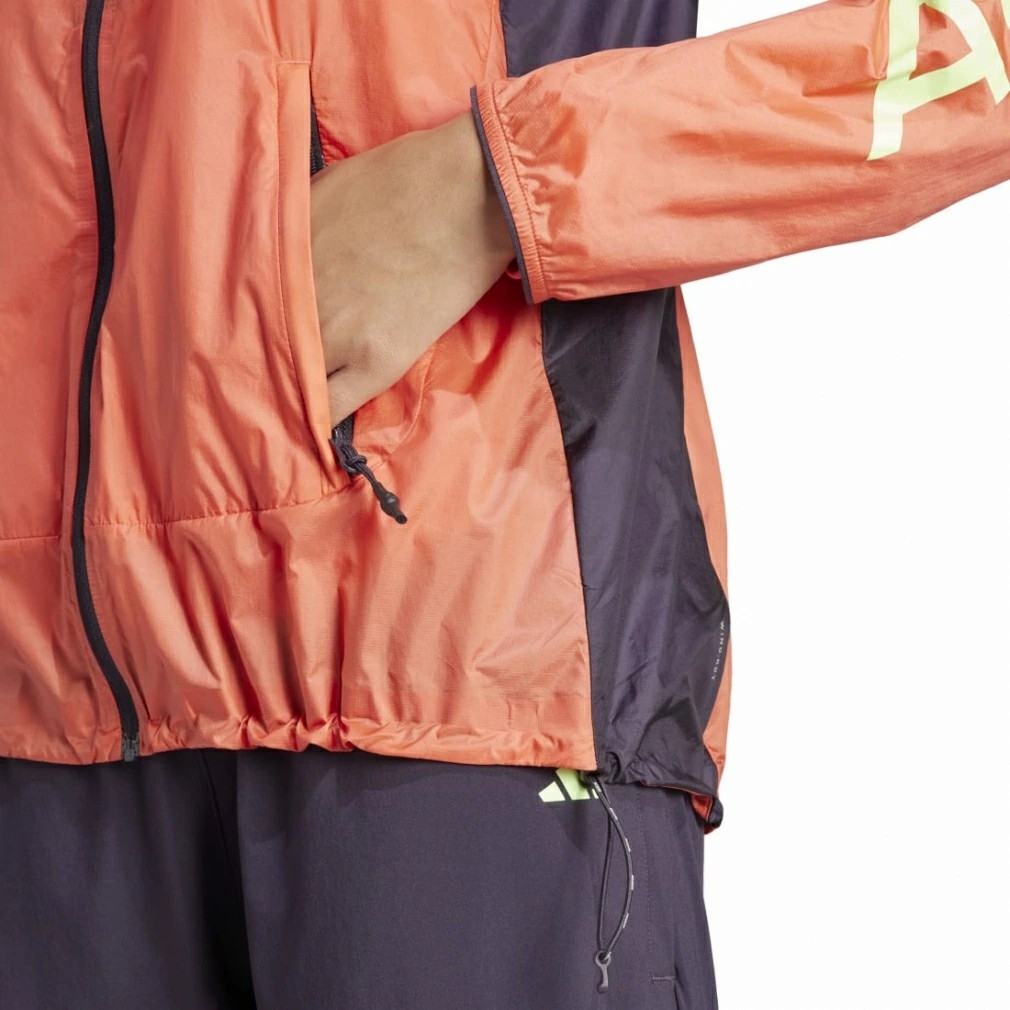 Áo Khoác Nữ Adidas Chính Hãng - Windbreaker- Màu Cam | JapanSport IU0709