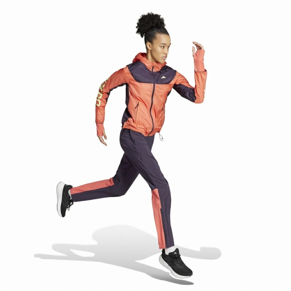 Áo Khoác Nữ Adidas Chính Hãng - Windbreaker- Màu Cam | JapanSport IU0709