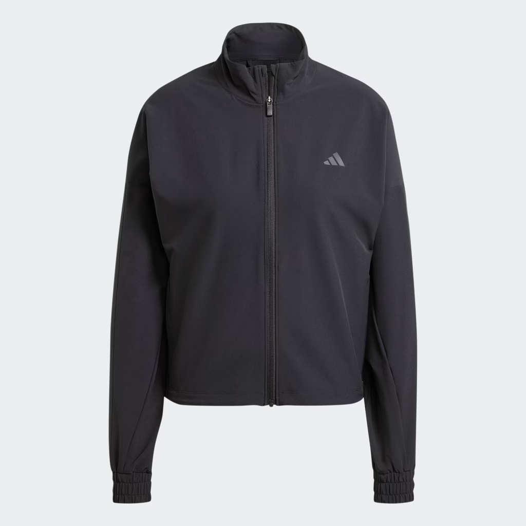 Áo Khoác Adidas Nữ Chính Hãng - Pacer All Gym Tonal 3-Stripes Woven Jacket - Màu Đen | JapanSport IW8167