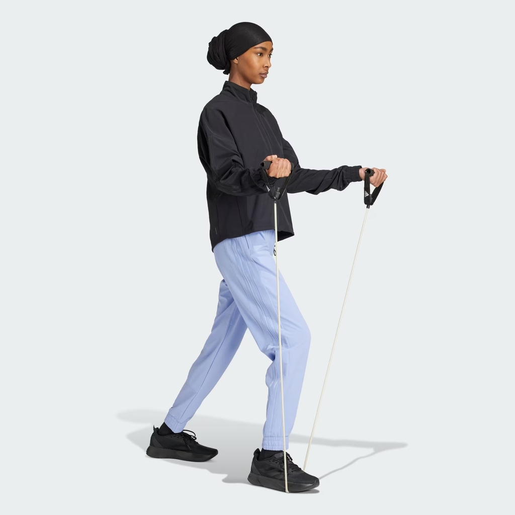 Áo Khoác Adidas Nữ Chính Hãng - Pacer All Gym Tonal 3-Stripes Woven Jacket - Màu Đen | JapanSport IW8167