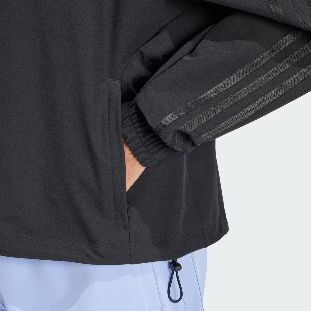 Áo Khoác Adidas Nữ Chính Hãng - Pacer All Gym Tonal 3-Stripes Woven Jacket - Màu Đen | JapanSport IW8167