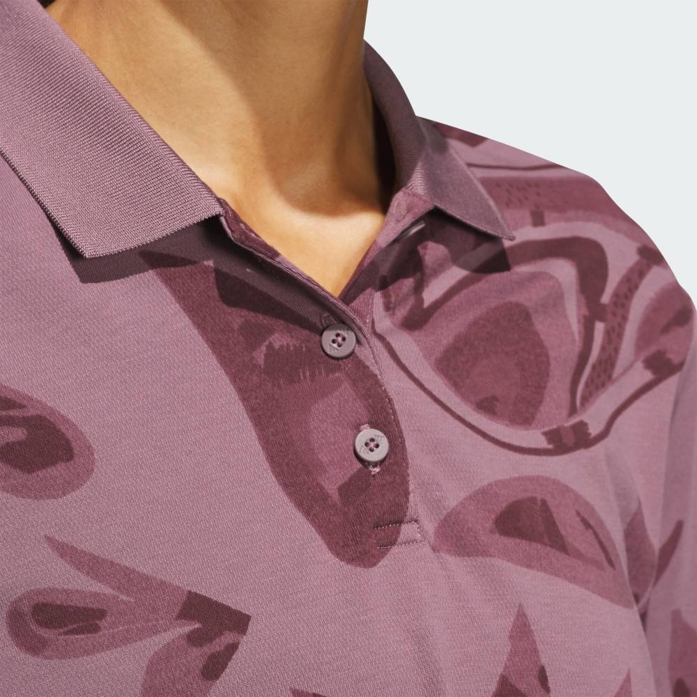 Áo Polo Nữ Adidas Chính Hãng - GO-TO Long Sleeve POLO - Màu hồng đất | Japansport IX8741