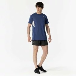 Áo Phông Mizuno Chính Hãng - Dry Aeroflow - Màu Xanh | JapanSport J2MAB004-16