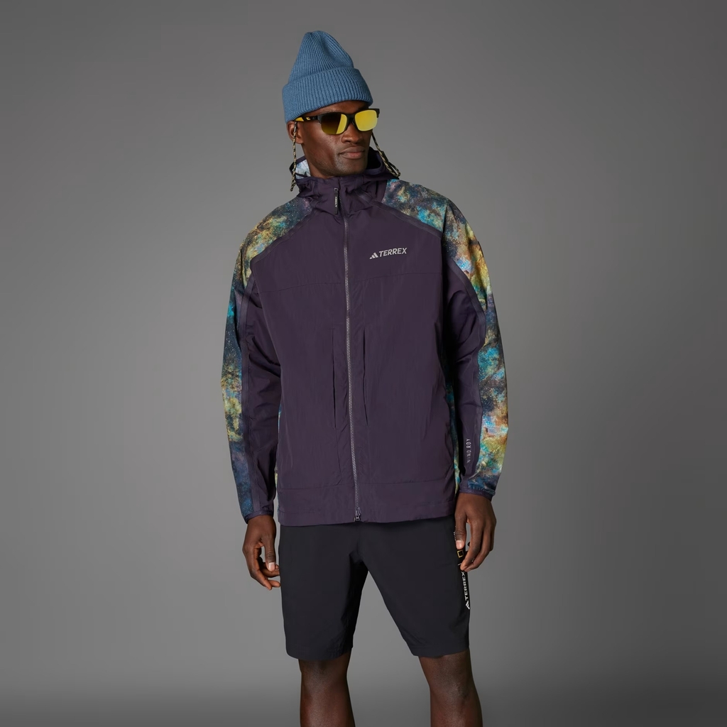 Áo Khoác Adidas Chính Hãng - National Geographic WIND.RDY - Màu Tím| JapanSport JD5839