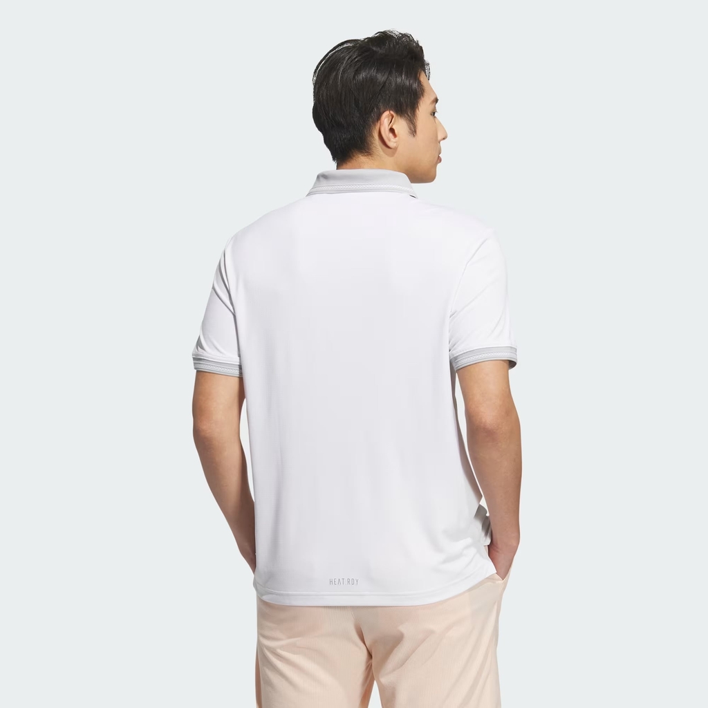 Áo Polo Adidas Chính Hãng - HEAT.RDY Short-Sleeve Polo Shirt - Màu Trắng | JapanSport JE7148