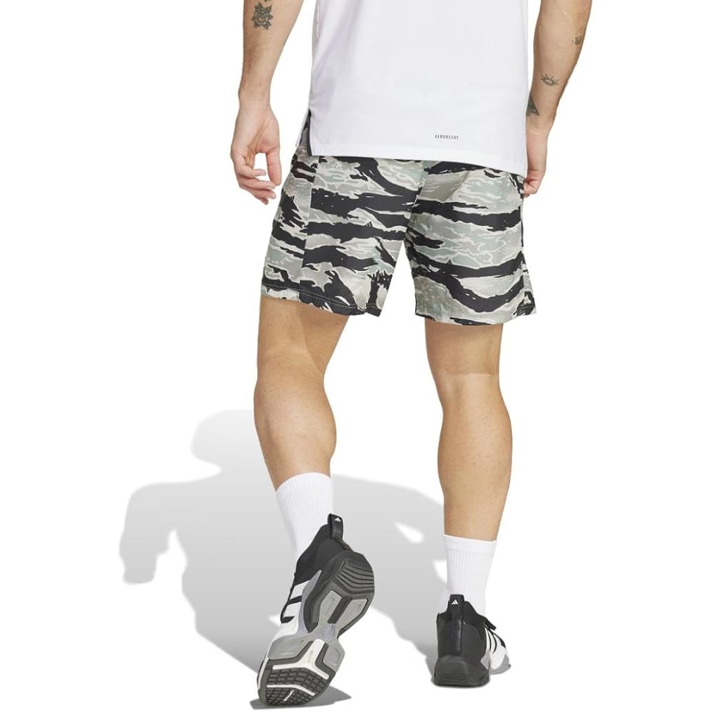 Quần Short Adidas Nam Chính Hãng - Camo AOP Shorts - Màu Silver Pebble/Black | JapanSport JI8596
