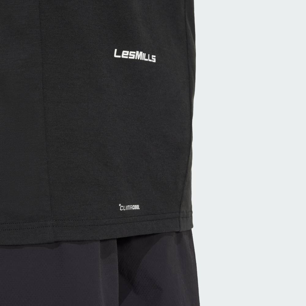 Áo ba lỗ Adidas Nam Chính Hãng - Les Mills graphic Tank top - màu đen | JapanSport JJ1435